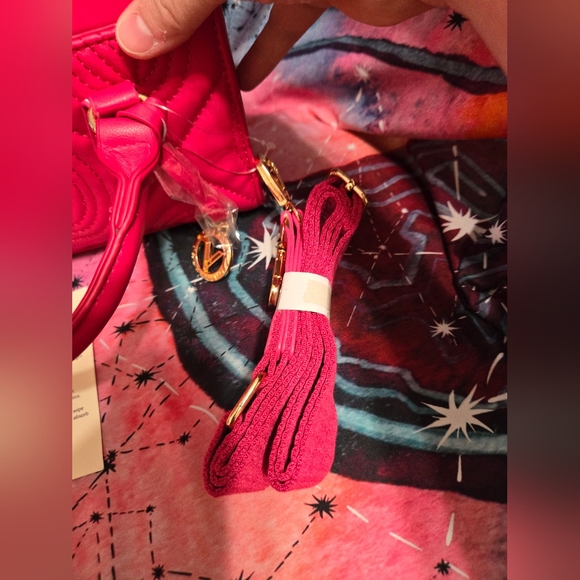 NWT VALENTINO ORLANDI PINK QUILTED HANDBAG - Picture 11 of 11